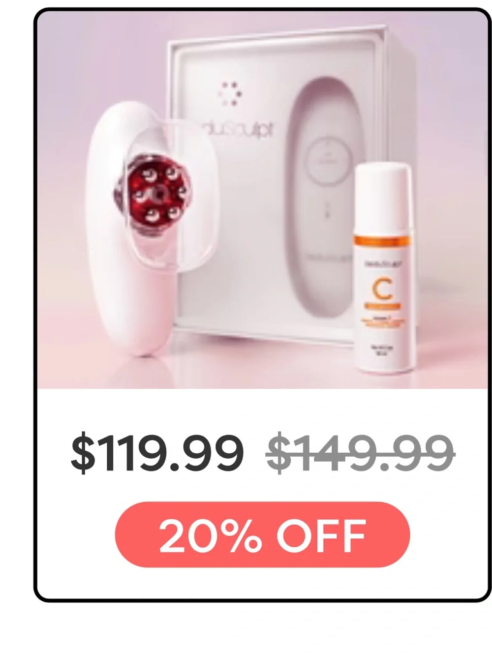 ReduSculpt White Handheld Body Sculpting Device
